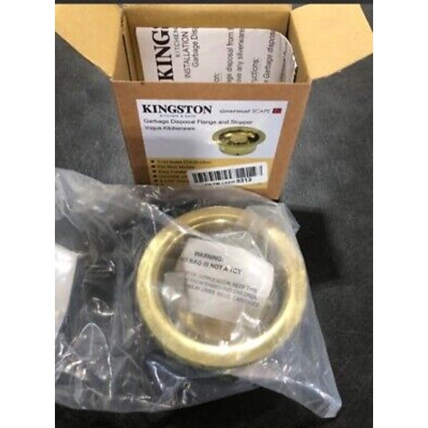 KINGSTON BRASS BS3002 MADE TO MATCH GARBAGE DISPOSAL FLANGE, 4-1/2-INCH, BRASS