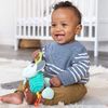 INFANTINO Pull & Shake Jittery Pal Elephant, Blue and Colourful