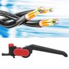 Cable Cutter,Wire Stripper Manual Longitudinal Slitter Replaceable Blade Stripping Tool with Protective Box Diameter ≥25mm PG-5