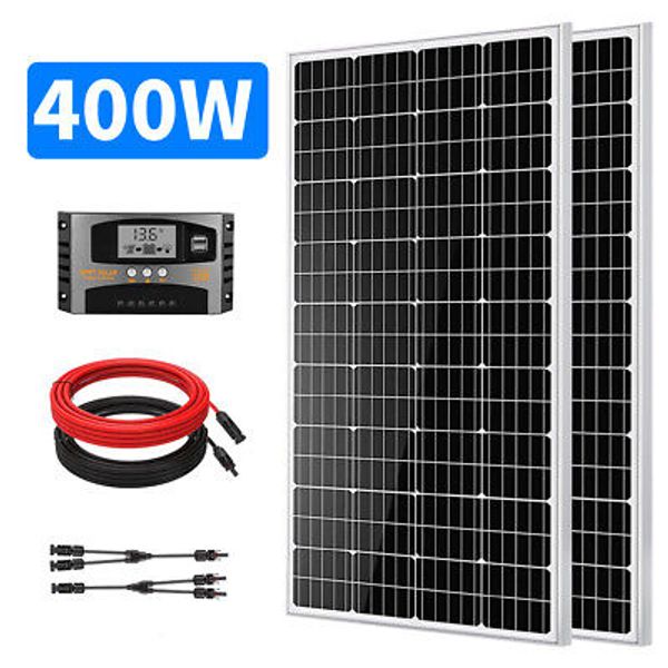 Solar Panel Kit 400W Mono Solar Module Off-Grid System Solar Camper RV PV Panel