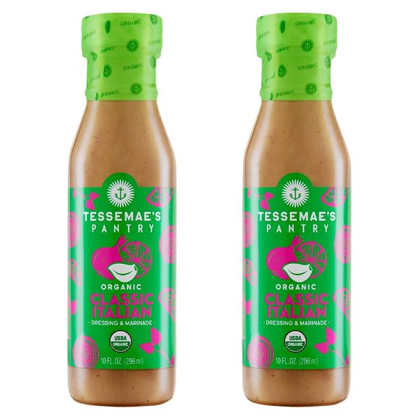 Tessemae's All Natural Salad Dressing - Fresh Flavors for Every Plate (2 pack, CLASSIC ITALIAN)