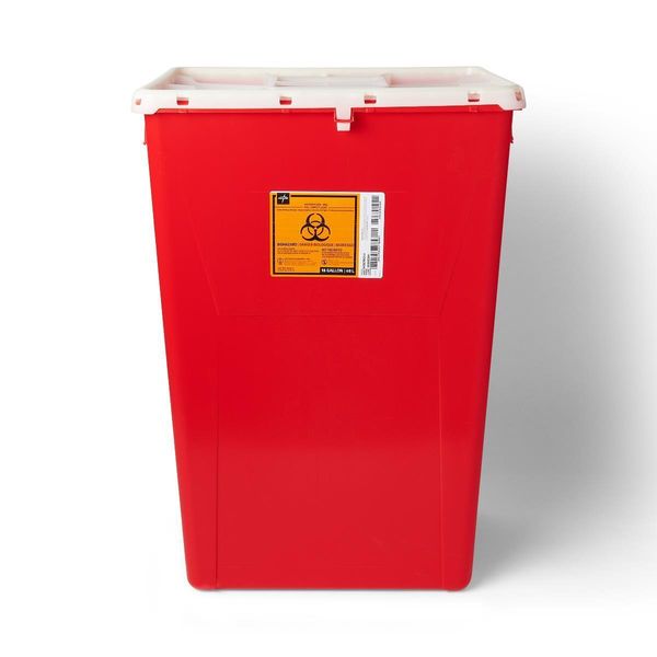PG-II Flat Sharps Container, Red, 18 gal., Each