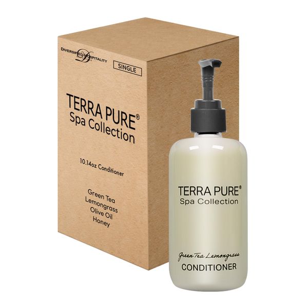 Terra Pure Conditioner | Spa Collection | Hotel Amenities in Pump Bottle | 10.14 oz. / 300 ml (Single Bottle)