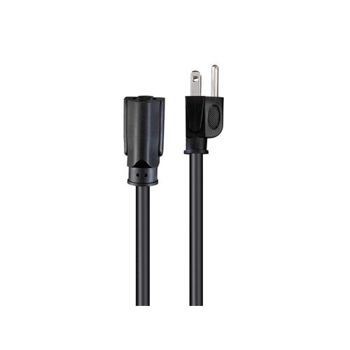 Monoprice Extension Cord - NEMA 5-15P to NEMA 5-15R, 10 Amp, 1250 Watt, 125 Volt, 18AWG, 10 Feet, Black