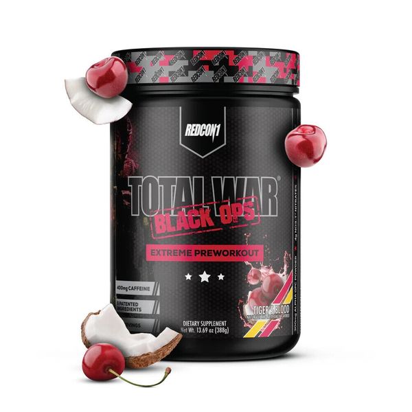 Redcon1 Total War Black OPS 20 Servings Tigers Blood Redcon