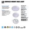 Topaz SDL6/15/930/D-28 LED 6" Surface Mount Disk Light 4000K Dimmable 1050 Lumen