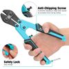 DURATECH 8-inch Mini Bolt Cutter Bi-Material Ergonomic Handle Grip Security Lock