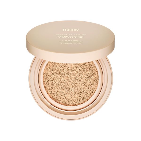 Huxley Japan Official Cover Cushion; Own Attitude Korean Cosmetics Cushion Funde [02:Sand]