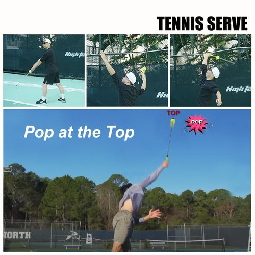 Tennis Ball Serves & Swing Trainer, Designed to Enhance Tennis Serve, Forehand, Backhand, volleys, and Overall Court Performance,Tennis Training aids for Children(9-18) and Women to Refine Technique
