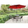 V TOWER Patio Table Umbrella Thicker Hole Ring Plug and Cap Set (Black)