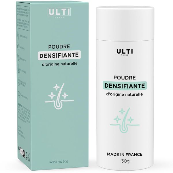 ULTI Paris Streuhaar zur Haarverdichtung & vollem Haar.100% Natur! Schütthaar bei Haarausfall und lichtem Haar - Haarpuder - 27g (Braun) (27g, Braun)