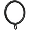 42 Pcs Metal Curtain Ring with Eyelet (Black-ID/1.7")