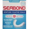 SEABOND LOWER DENTURE FIXATIVE SEALS 15's [3]