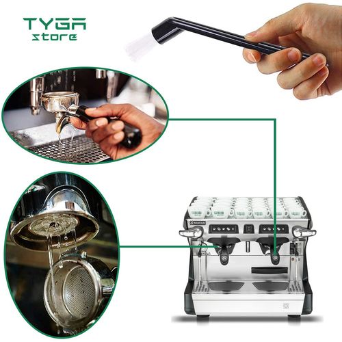 TYGA Store Coffee Group Head Clean Brush for Cleaning Espresso or Grinder Machine - Prevent Leaks Around Portafilter & Gasket, Domestic, Home & Commercial (1)