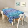Walmsco Tablecloth Gradient Bohemian Mandala Pattern Decor For Dining Room Kitchen Rectangular Table Cover 132 * 178cm