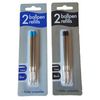 Twin Pack Ballpoint Pen Refills Parker Compatible Black Or Blue Ink (Blue)
