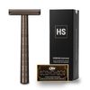 HENSON SHAVING AL13 Shaver Medium (TAN) with 5 Replacement Blades for Deep Shave Model [Highly Durable and Recommended for Those Who Want to Shave Deep]