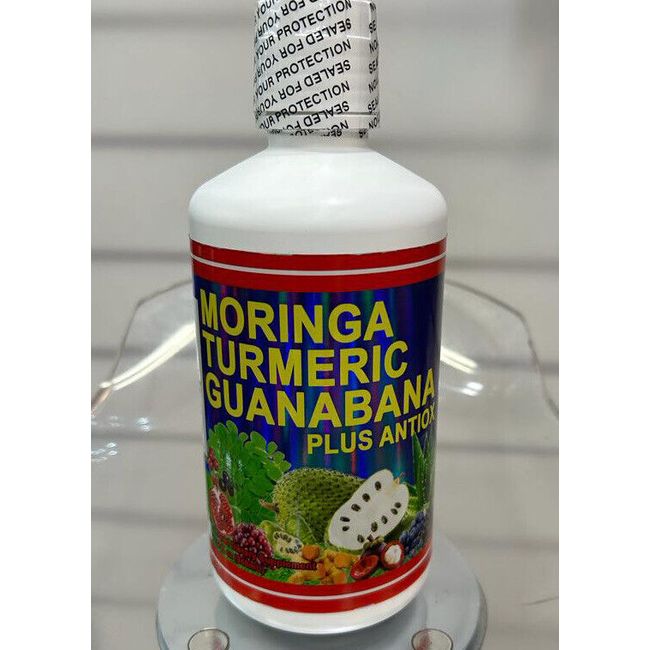 JUGO de MORINGA TURMERIC GUANABANA PLUS ANTIOX  32FL.OZ ANTI INFLAMATORIO