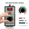 ZOWZEA AC Motor Speed Controller 120V 15A 4000W Variable Speed Controller Fan Speed Controller for Electric Motor with Overload Protection Switch