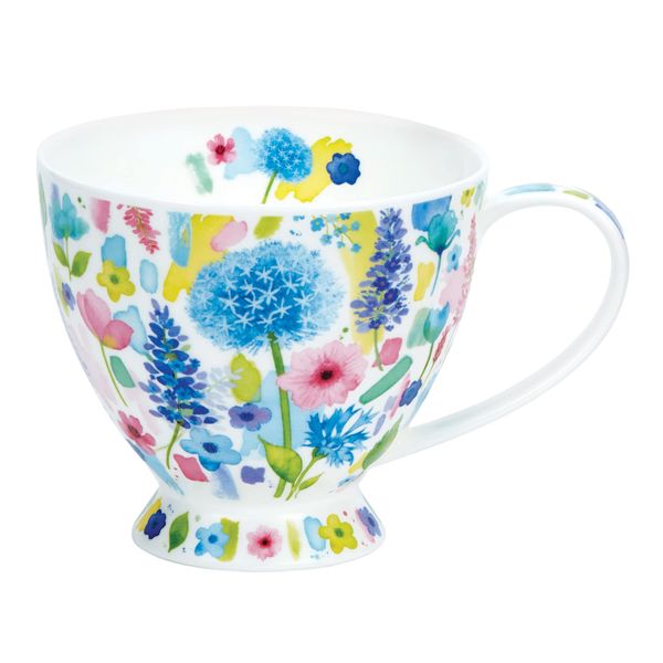 Dunoon Skye Floral Burst Blue with Gift Box