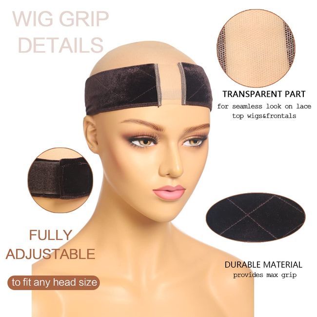 Non Slip Silicone Wig Grip Headband Transparent Black Brown Wig Band to  Hold Wig Anti-Slip
