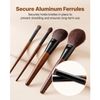 9PCS Makeup Brush Set for Foundation Blending Eyeshadow with Soft Bristles
