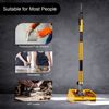 Drywall Taping Tools Flat Finishing Box Kit + 40''-64'' Extendable Handle 9.8 in