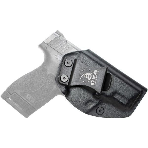 CYA Supply Co. Base IWB Holster Fit: Smith & Wesson M&P Shield Plus / M2.0 / M1.0-9mm/.40 S&W - 3.1" Barrel | Inside Waistband | Adjustable Cant | US Made