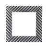 ElekTek Decorative Switch Surround Frame Cover Finger Plate Patterns Silver Black Diagonals
