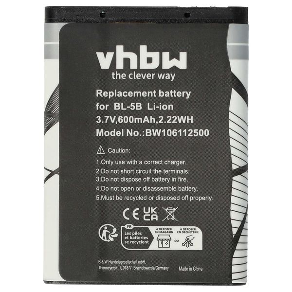 vhbw Battery LI-ION suitable for MINOX DCC 5.1, Praktica DMMC10, DMMC-10