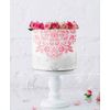 Ornate Beauty Cake Stencil Full Size Design