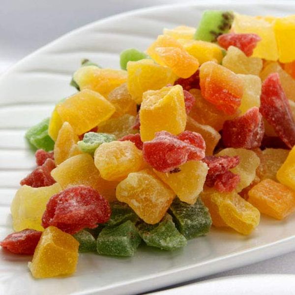 Shinko Shokusan Co., Ltd. Dried Fruits Fruit Mix (2.2 lbs (1 kg) Bag), 6 Types of Fruit Cubes, Pine, Kiwi, Strawberry, Melon, Papaya, Mango (Thailand)