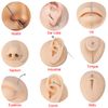 BodyAce 14G 16G 18G Titanium Piercing Taper, Threadless Insertion Pin Screw On Assistant Tool, Body Piercing Stretching Kit for Ear/Nose/Navel/Lip/Eyebrow (14G=1.6mm)