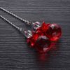 Crystal Ceiling Fan Pull Chains Hanging Pendants Prism Pack Of 2 Red