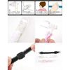 Hawkeye Iyarakusu [One Size Fits Most/Clear] Made in Japan Mask Aids with Adjustment Parts to Reduce Mask Pain, Mask Cord, Painless, Fish Clip Type