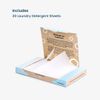 LastObject Eco-Friendly Unscented Laundry Detergent Sheets, 30 Count, Advanced Dissolving Technology, Compatible with All Washing Machines, Easy to Use, Cost-Effective