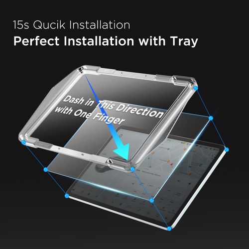 Nestour Tesla Model 3 Model Y Screen Protector Alignment Kit 15 Center Control Touch Screen Protector Tempered Glass Tesla Accessories with Super Fast SelfAdhesion, Bubble Free, AntiFingerprint,