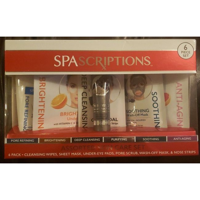 SPAscriptions 6 Pack Assorted Skin Care Set / NEW Free Shipping