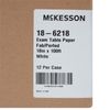 McKesson Table Paper White Crepe 18'' W x 100' L  12 Rolls
