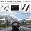 Motorcycle Rear Mirror For Harley Davidson Night Train Springer Chopper Cruiser