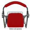 Top Glides Universal Rollator Walker Seat and Backrest Covers (Red)