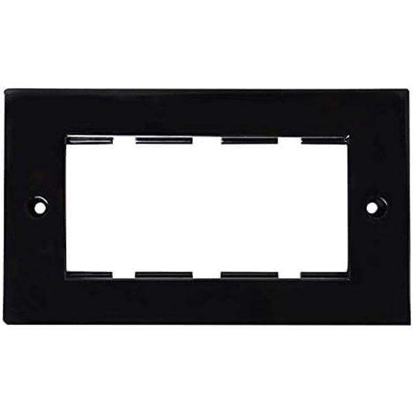 Module Frame Black 4 MODULES, Wall Plates/Outlets Aerial Satellite Equipment, 1 Piece in Pack - MW504B