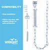 Wright Products V11 Steel Screen and Storm Door Chain Stop-Absorbs Shock from Wind, Zinc