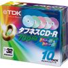 TDK Data CD-R 32X 700MB 5 Color Mix Disc 10 Pack CD-R80TX10CCN