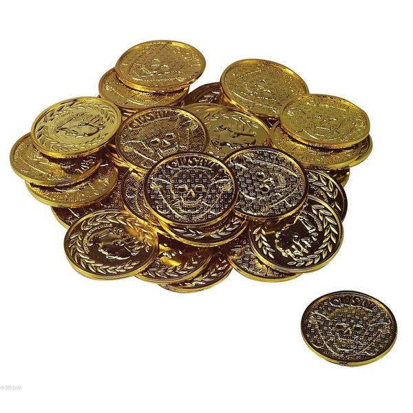 Pirate Gold Treasure Coins - 72 pcs