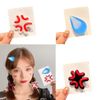 profit.relaxed Emoji Hairpin Clip Halloween Stuffed Animal Costume Plush Accessory Korean Bangs Clip Keep Bangs Classic Set of 4 (White)
