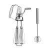 2 Whisks, Hand Whisk, Rotary Mixer, Semi-Automatic Mixer, Kitchen Whisk
