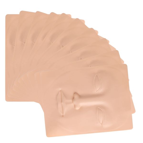 Tattoo Practice Skin 10pcs Practice Skin For Face Permanent Face Makeup Silicone Skin Tattoo Training TA535-10