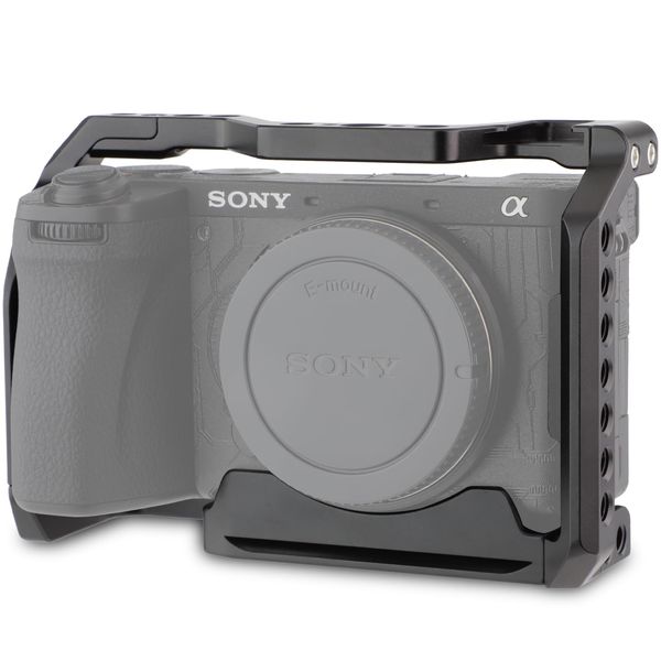LEFTFOTO A6700 Camera Cage with Arca Base & Built-in Quick Release Plate for Sony a6700 - Durable Protective Frame Rig with ARRI Threads for Arca-Type Mounting.