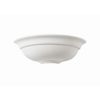Hila Modern Decorative Paintable Semi Circle E27 LED Compatible Dimmable Hallway Lounge Wall Uplighter